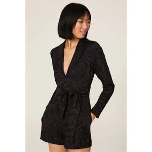 Chic Black Wrap Romper